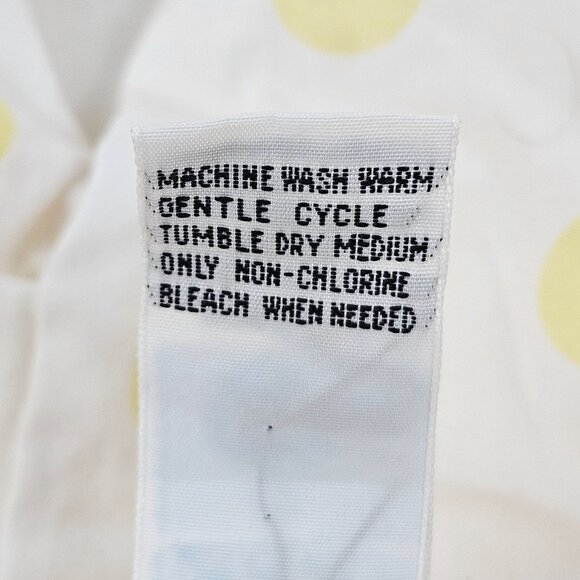 Vintage Woolworths Pata Cake Infant Coverall Outfit 18M Yellow Polka Dot Shirt - Picture 10 of 10